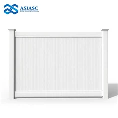 Бял PVC ограден панел